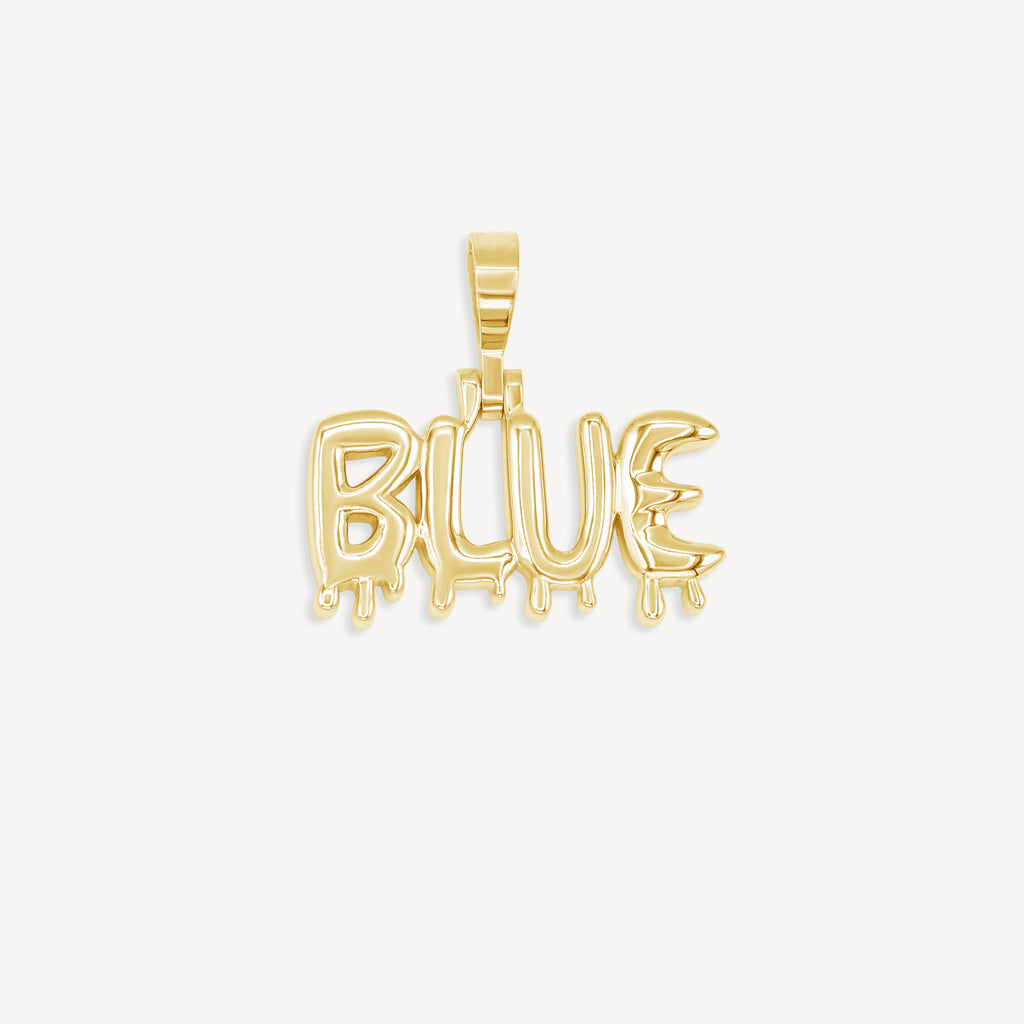 Custom Bubble Gold Name Necklace