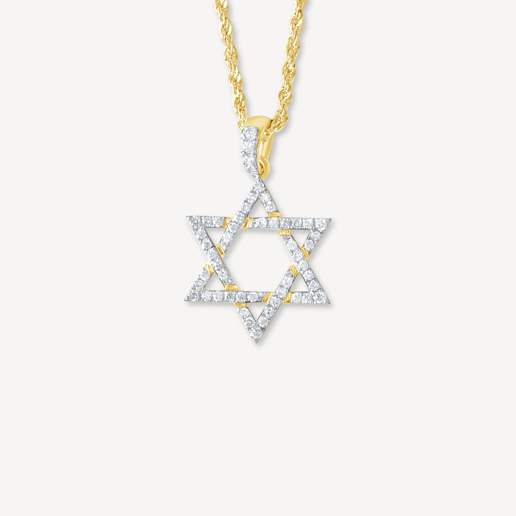 Diamond Gold Star of David