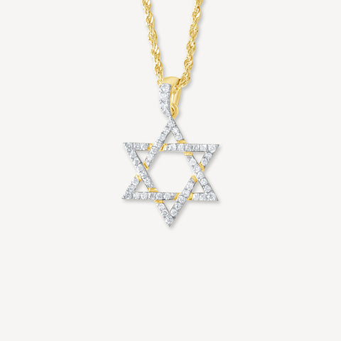 Diamond Gold Star of David