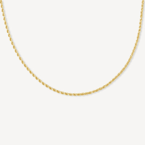 Gold Chain - Rope Chain 2mm