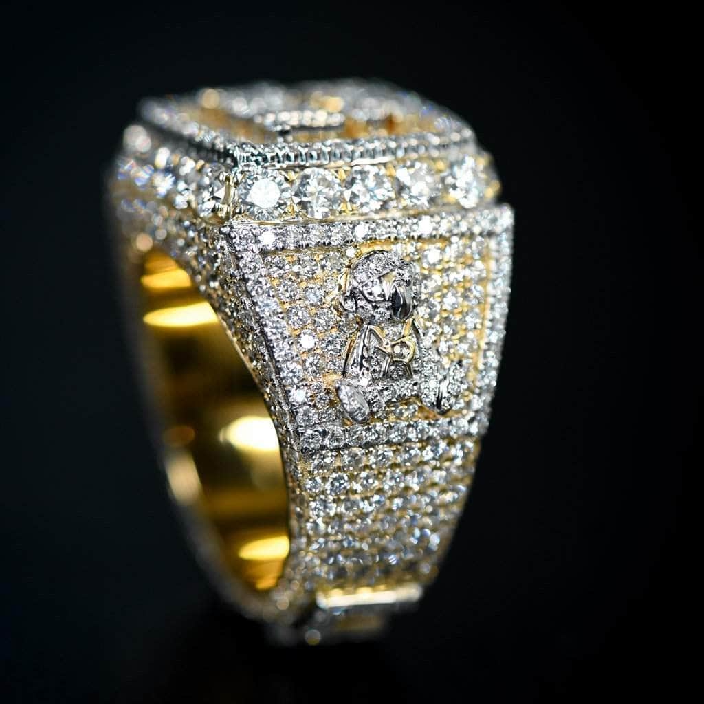 Gold Presidents Real Diamond Ring White Gold / 6 / $4000 - $7500 Custom Diamond Championship Ring - VVS, VS, SI - (Consultation Deposit)