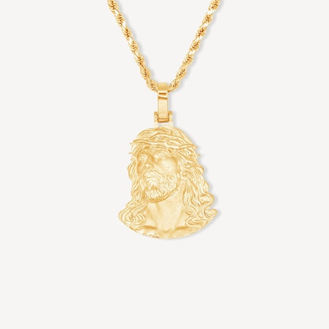 Large Gold Jesus Piece